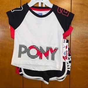 Baby girls 3 Pc set Pony 6-9 months nwt